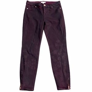 Ted Baker Wax Finish Ankle Jeans, Plum, Size 30